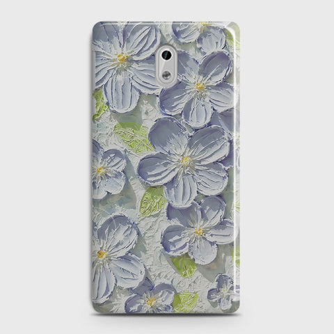 Nokia 3 Cover - Floral Series - Design 12 - Purple & Green - Matte Finish - Snap On Hard Case with LifeTime Colors Guarantee