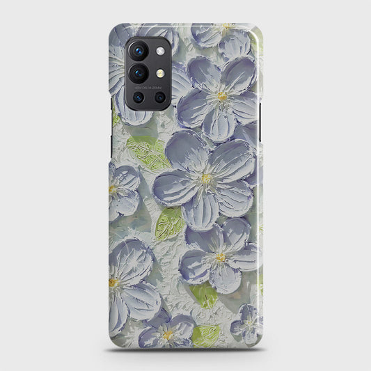 OnePlus 9R  Cover - Floral Series - Design 12 - Purple & Green - Matte Finish - Snap On Hard Case with LifeTime Colors Guarantee