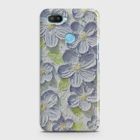 Realme 2 Cover - Floral Series - Design 12 - Purple & Green - Matte Finish - Snap On Hard Case with LifeTime Colors Guarantee