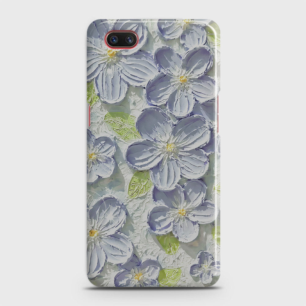 Realme C2 with out flash Forest hole Cover - Floral Series - Design 12 - Purple & Green - Matte Finish - Snap On Hard Case with LifeTime Colors Guarantee