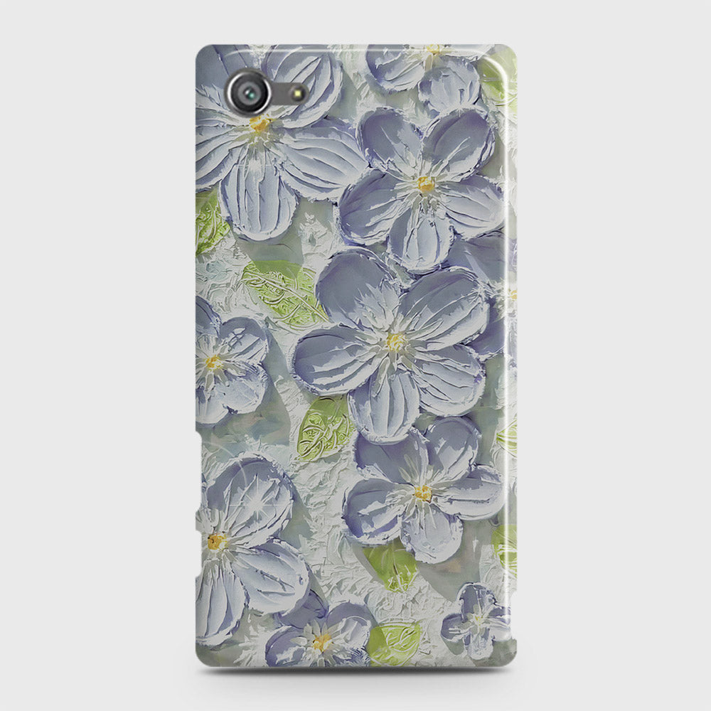 Sony Xperia Z5 Compact / Z5 Mini Cover - Floral Series - Design 12 - Purple & Green - Matte Finish - Snap On Hard Case with LifeTime Colors Guarantee