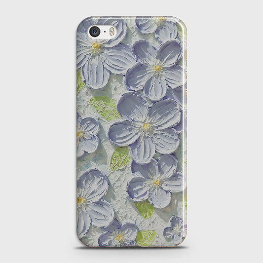 iPhone 5C Cover - Floral Series - Design 12 - Purple & Green - Matte Finish - Snap On Hard Case with LifeTime Colors Guarantee