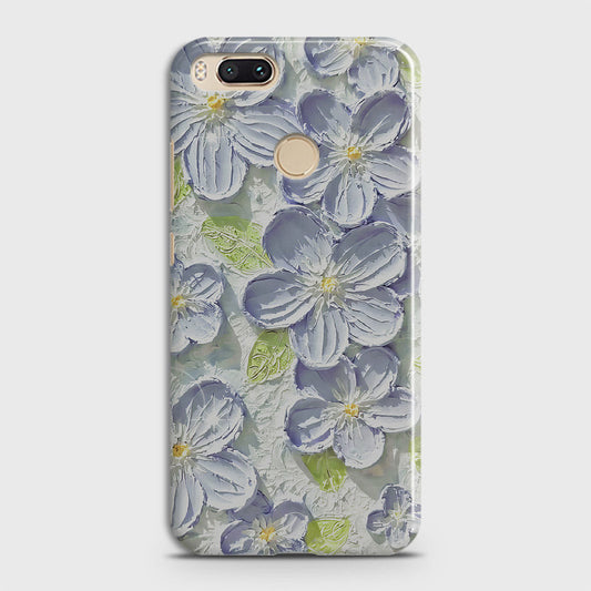 Xiaomi Mi A1 Cover - Floral Series - Design 12 - Purple & Green - Matte Finish - Snap On Hard Case with LifeTime Colors Guarantee