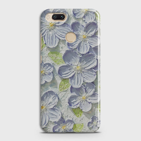 Xiaomi Mi A1 Cover - Floral Series - Design 12 - Purple & Green - Matte Finish - Snap On Hard Case with LifeTime Colors Guarantee