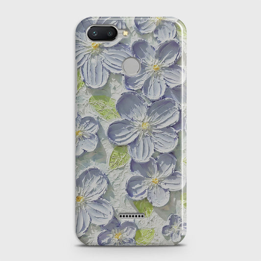 Xiaomi Redmi 6 Cover - Floral Series - Design 12 - Purple & Green - Matte Finish - Snap On Hard Case with LifeTime Colors Guarantee