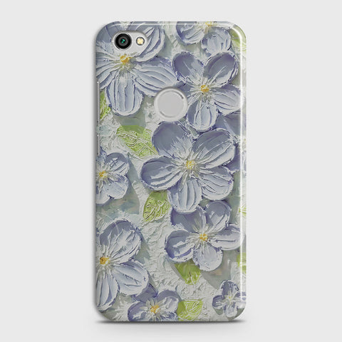 Xiaomi Redmi Note 5A  Cover - Floral Series - Design 12 - Purple & Green - Matte Finish - Snap On Hard Case with LifeTime Colors Guarantee