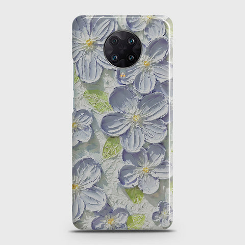 Xiaomi Poco F2 Pro Cover - Floral Series - Design 12 - Purple & Green - Matte Finish - Snap On Hard Case with LifeTime Colors Guarantee