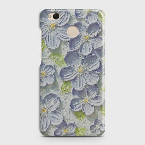 Xiaomi Redmi 4 / 4X Cover - Floral Series - Design 12 - Purple & Green - Matte Finish - Snap On Hard Case with LifeTime Colors Guarantee