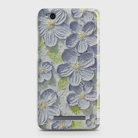 Xiaomi Redmi 4A Cover - Floral Series - Design 12 - Purple & Green - Matte Finish - Snap On Hard Case with LifeTime Colors Guarantee