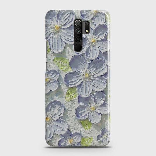 Xiaomi Poco M2 Cover - Floral Series - Design 12 - Purple & Green - Matte Finish - Snap On Hard Case with LifeTime Colors Guarantee