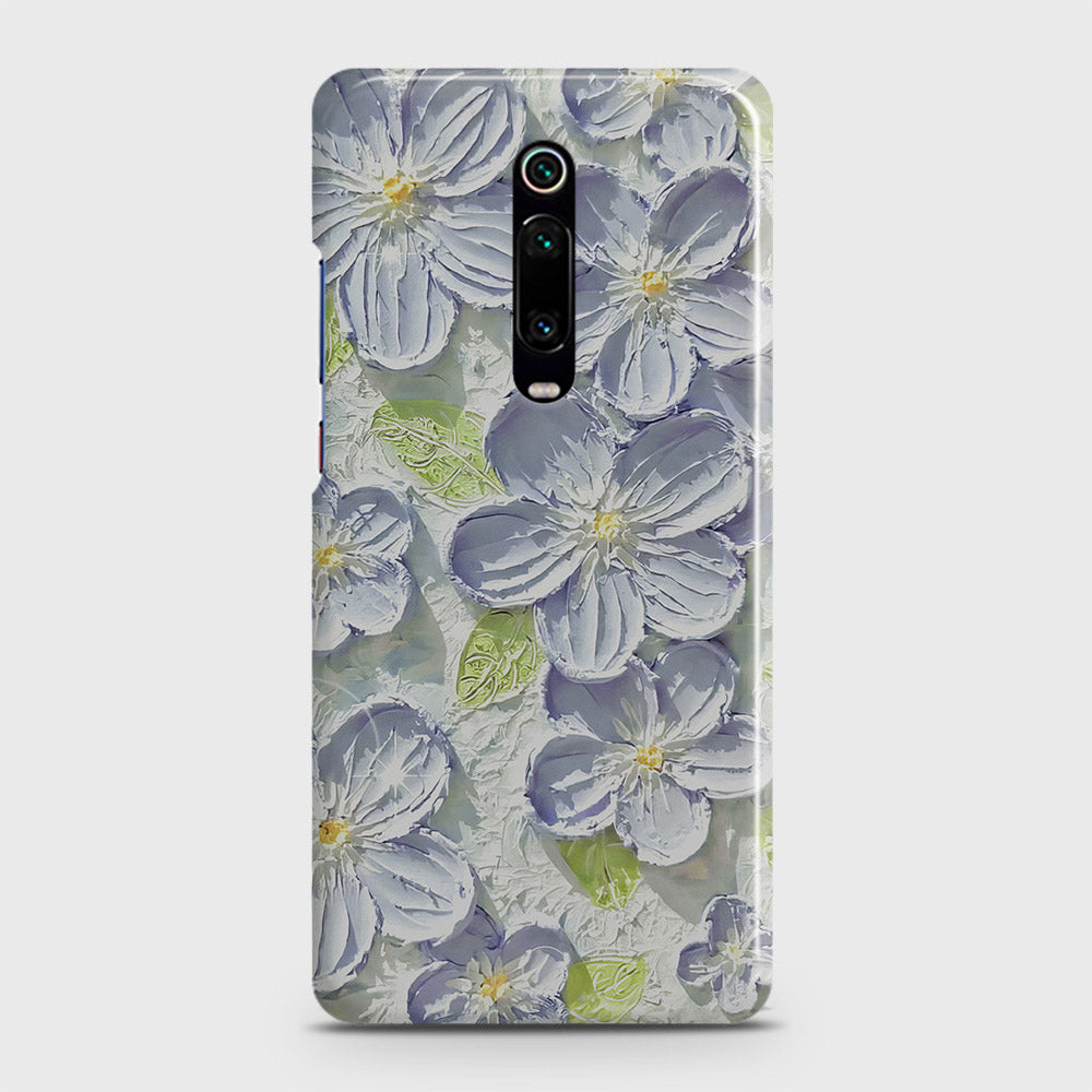 Xiaomi Redmi K20 Pro Cover - Floral Series - Design 12 - Purple & Green - Matte Finish - Snap On Hard Case with LifeTime Colors Guarantee