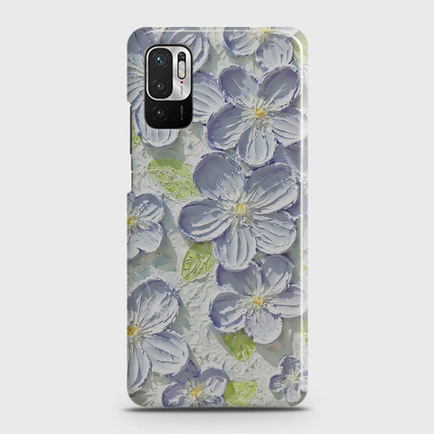 Xiaomi Redmi Note 10 5G Cover - Floral Series - Design 12 - Purple & Green - Matte Finish - Snap On Hard Case with LifeTime Colors Guarantee