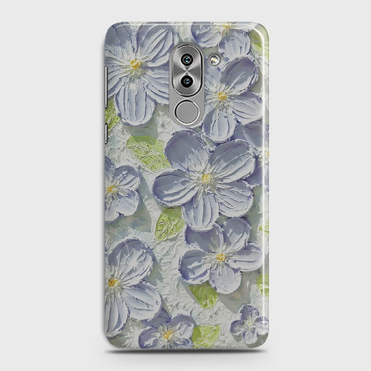 Huawei Honor 6X Cover - Floral Series - Design 12 - Purple & Green - Matte Finish - Snap On Hard Case with LifeTime Colors Guarantee