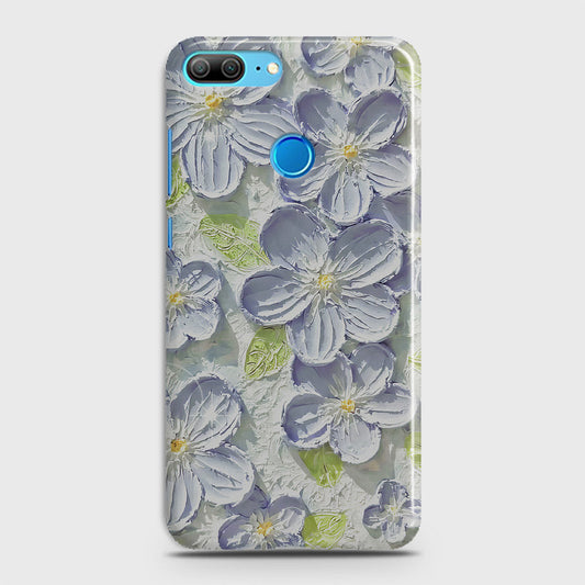 Huawei Honor 10 Cover - Floral Series - Design 12 - Purple & Green - Matte Finish - Snap On Hard Case with LifeTime Colors Guarantee