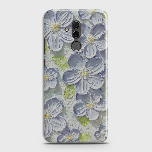 Huawei Mate 20 Lite Cover - Floral Series - Design 12 - Purple & Green - Matte Finish - Snap On Hard Case with LifeTime Colors Guarantee