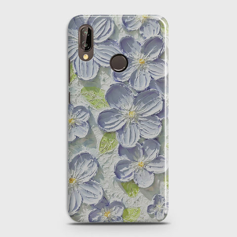 Huawei Nova 3 Cover - Floral Series - Design 12 - Purple & Green - Matte Finish - Snap On Hard Case with LifeTime Colors Guarantee