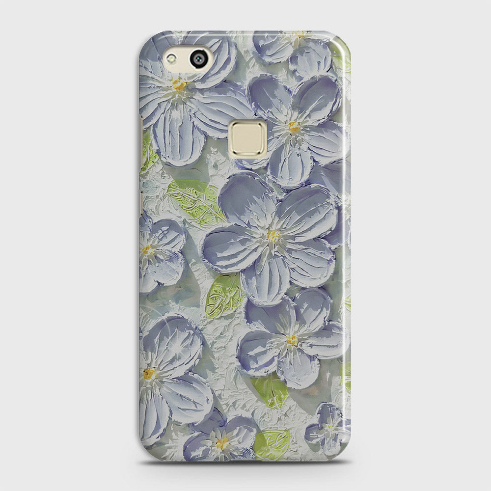 Huawei P10 Lite Cover - Floral Series - Design 12 - Purple & Green - Matte Finish - Snap On Hard Case with LifeTime Colors Guarantee