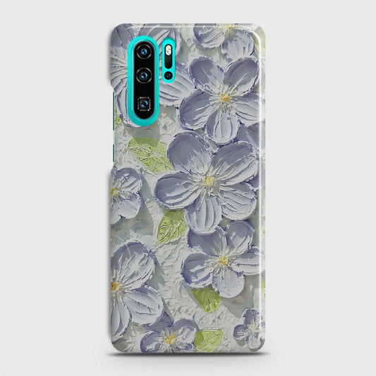 Huawei P30 Pro Cover - Floral Series - Design 12 - Purple & Green - Matte Finish - Snap On Hard Case with LifeTime Colors Guarantee