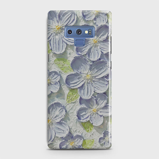 Samsung Galaxy Note 9 Cover - Floral Series - Design 12 - Purple & Green - Matte Finish - Snap On Hard Case with LifeTime Colors Guarantee (Fast  Delivery)