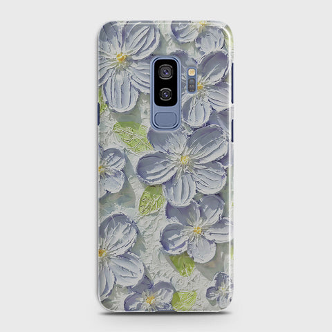 Samsung Galaxy S9 Plus Cover - Floral Series - Design 12 - Purple & Green - Matte Finish - Snap On Hard Case with LifeTime Colors Guarantee