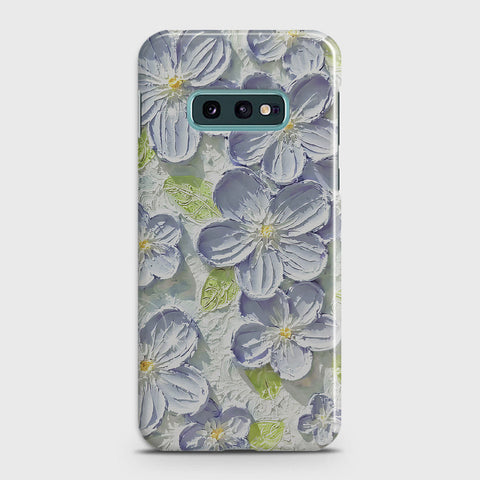 Samsung Galaxy S10e Cover - Floral Series - Design 12 - Purple & Green - Matte Finish - Snap On Hard Case with LifeTime Colors Guarantee