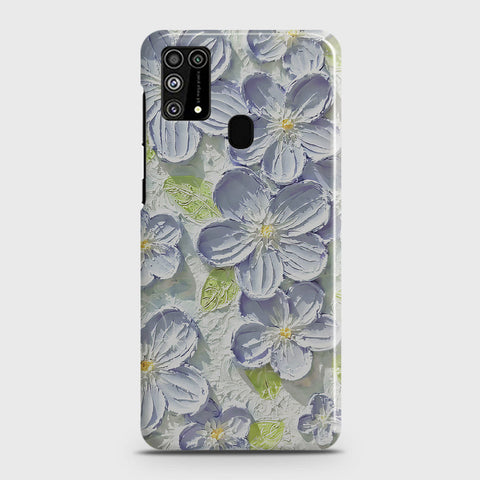 Samsung Galaxy M31 Cover - Floral Series - Design 12 - Purple & Green - Matte Finish - Snap On Hard Case with LifeTime Colors Guarantee