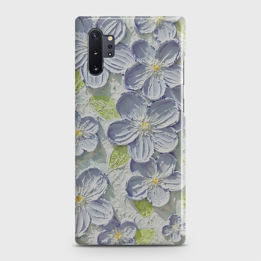 Samsung Galaxy Note 10 Plus Cover - Floral Series - Design 12 - Purple & Green - Matte Finish - Snap On Hard Case with LifeTime Colors Guarantee