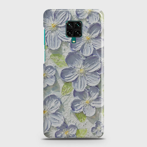 Xiaomi Redmi Note 9 Pro Cover - Floral Series - Design 12 - Purple & Green - Matte Finish - Snap On Hard Case with LifeTime Colors Guarantee