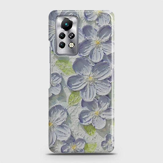 Infinix Note 11 Pro Cover - Floral Series - Design 12 - Purple & Green - Matte Finish - Snap On Hard Case with LifeTime Colors Guarantee