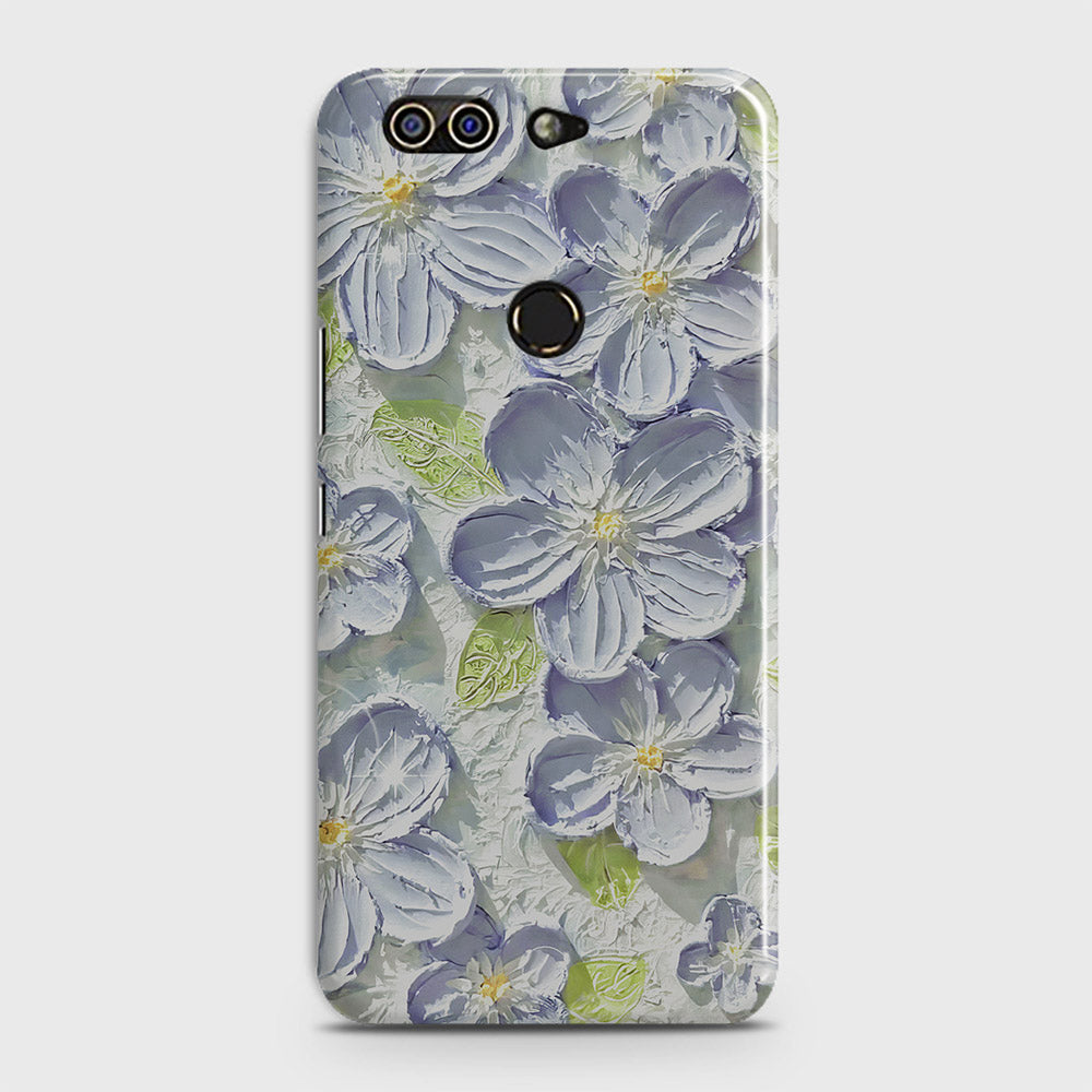 Infinix Zero 5 Cover - Floral Series - Design 12 - Purple & Green - Matte Finish - Snap On Hard Case with LifeTime Colors Guarantee