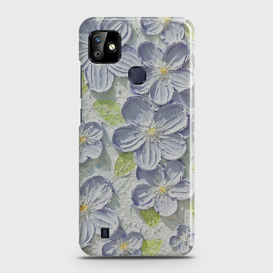 Infinix Smart HD 2021 Cover - Floral Series - Design 12 - Purple & Green - Matte Finish - Snap On Hard Case with LifeTime Colors Guarantee