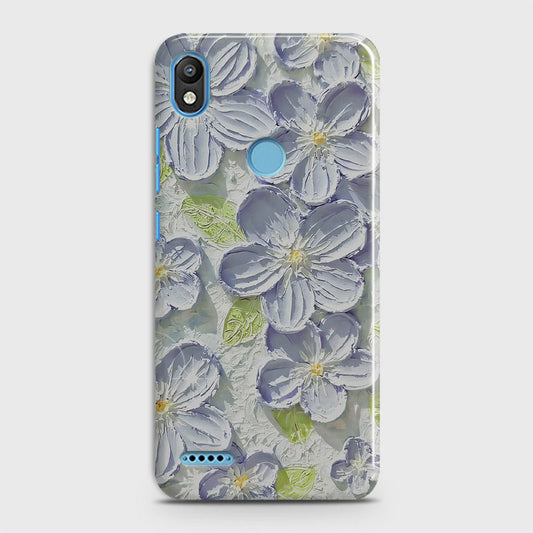 Infinix Smart 2 / X5515 Cover - Floral Series - Design 12 - Purple & Green - Matte Finish - Snap On Hard Case with LifeTime Colors Guarantee