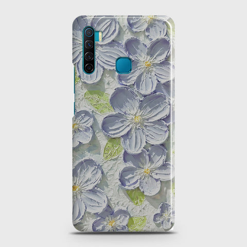 Infinix S5 - Floral Series - Design 12 - Purple & Green - Matte Finish - Snap On Hard Case with LifeTime Colors Guarantee