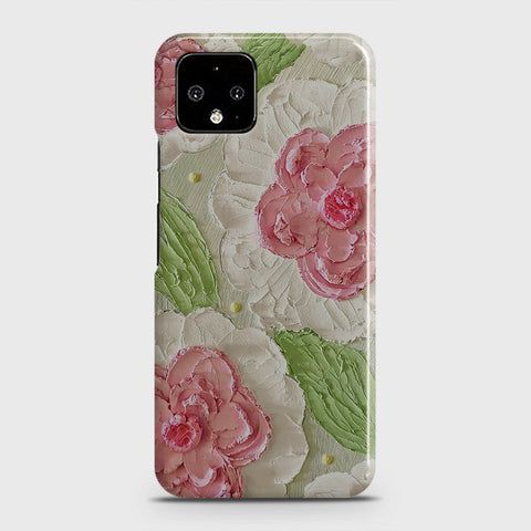 Google Pixel 4 Cover - Floral Series - Design 13 - Green - Matte Finish - Snap On Hard Case with LifeTime Colors Guarantee