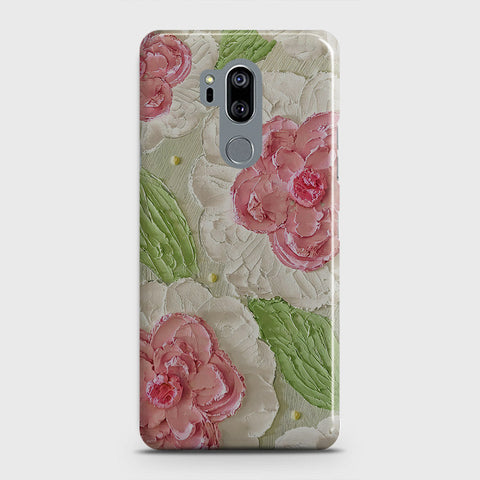 LG G7 ThinQ Cover - Floral Series  - Design 13 - Green - Matte Finish - Snap On Hard Case with LifeTime Colors Guarantee