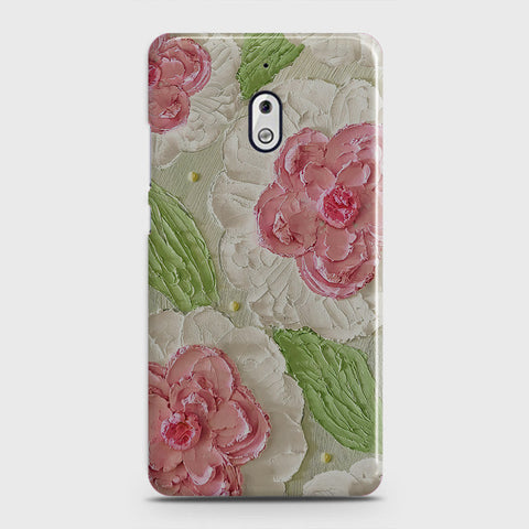 Nokia 2.1 Cover - Floral Series - Design 13 - Green - Matte Finish - Snap On Hard Case with LifeTime Colors Guarantee