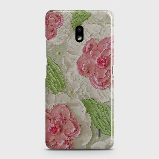 Nokia 2.2 Cover - Floral Series - Design 13 - Green - Matte Finish - Snap On Hard Case with LifeTime Colors Guarantee