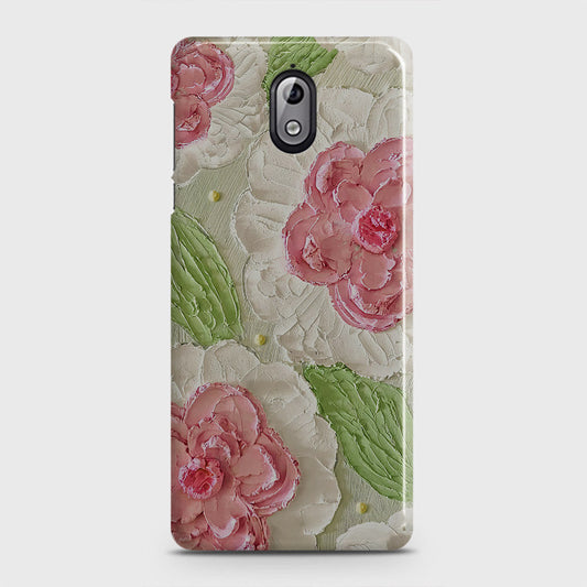 Nokia 3.1 Cover - Floral Series - Design 13 - Green - Matte Finish - Snap On Hard Case with LifeTime Colors Guarantee