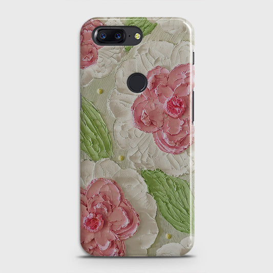 OnePlus 5T  Cover - Floral Series - Design 13 - Green - Matte Finish - Snap On Hard Case with LifeTime Colors Guarantee