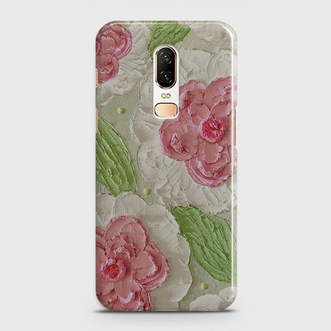 OnePlus 6  Cover - Floral Series - Design 13 - Green - Matte Finish - Snap On Hard Case with LifeTime Colors Guarantee