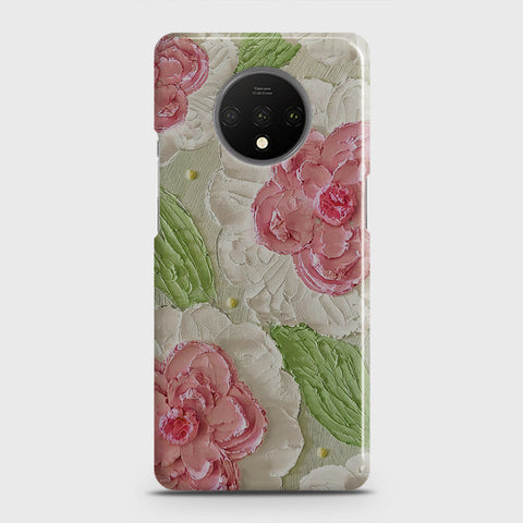 OnePlus 7T Cover - Floral Series - Design 13 - Green - Matte Finish - Snap On Hard Case with LifeTime Colors Guarantee