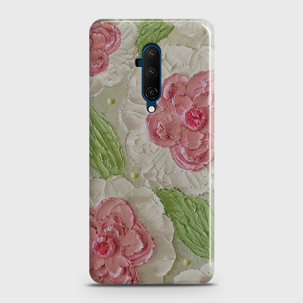 OnePlus 7T Pro  Cover - Floral Series - Design 13 - Green - Matte Finish - Snap On Hard Case with LifeTime Colors Guarantee