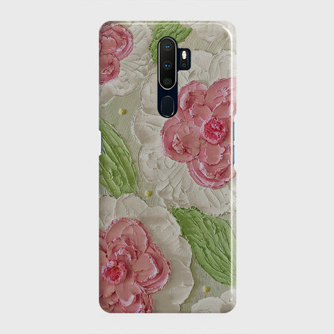 Oppo A5 2020 Cover - Floral Series - Design 13 - Green - Matte Finish - Snap On Hard Case with LifeTime Colors Guarantee