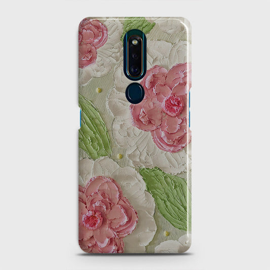 Oppo F11 Pro Cover - Floral Series - Design 13 - Green - Matte Finish - Snap On Hard Case with LifeTime Colors Guarantee