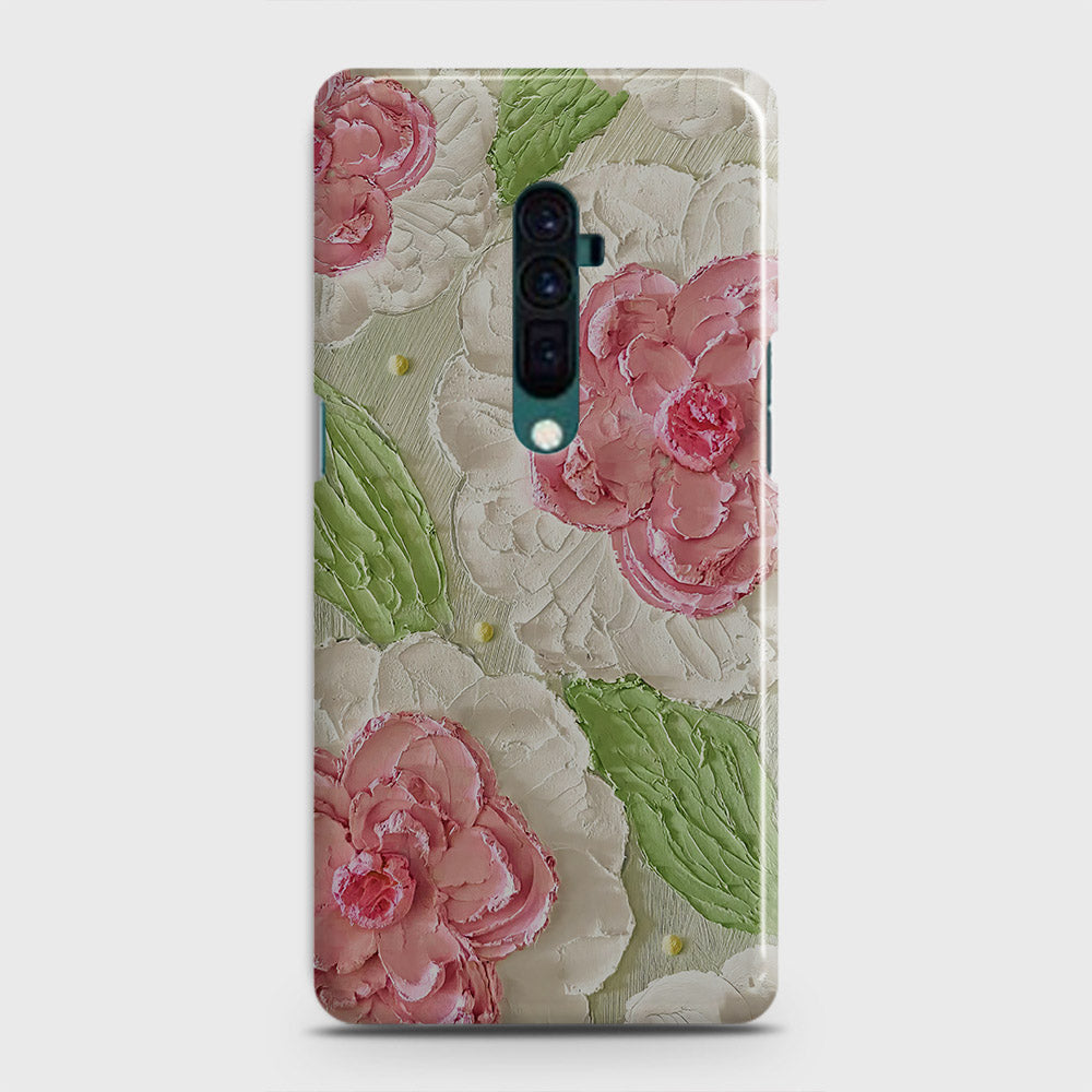 Oppo Reno 10x zoom Cover - Floral Series - Design 13 - Green - Matte Finish - Snap On Hard Case with LifeTime Colors Guarantee