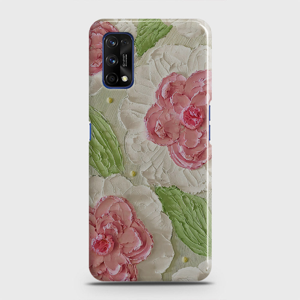 Realme 7 Pro Cover - Floral Series - Design 13 - Green - Matte Finish - Snap On Hard Case with LifeTime Colors Guarantee