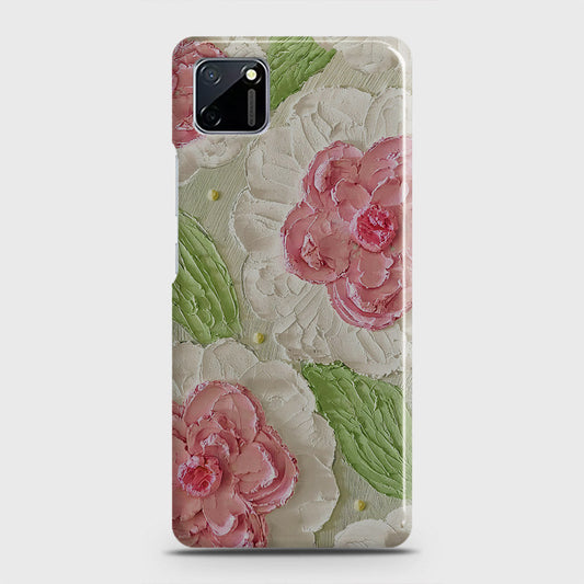 Realme C11 Cover - Floral Series - Design 13 - Green - Matte Finish - Snap On Hard Case with LifeTime Colors Guarantee