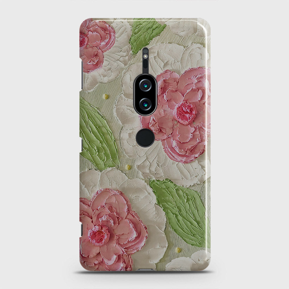 Sony Xperia XZ2 Premium Cover - Floral Series - Design 13 - Green - Matte Finish - Snap On Hard Case with LifeTime Colors Guarantee