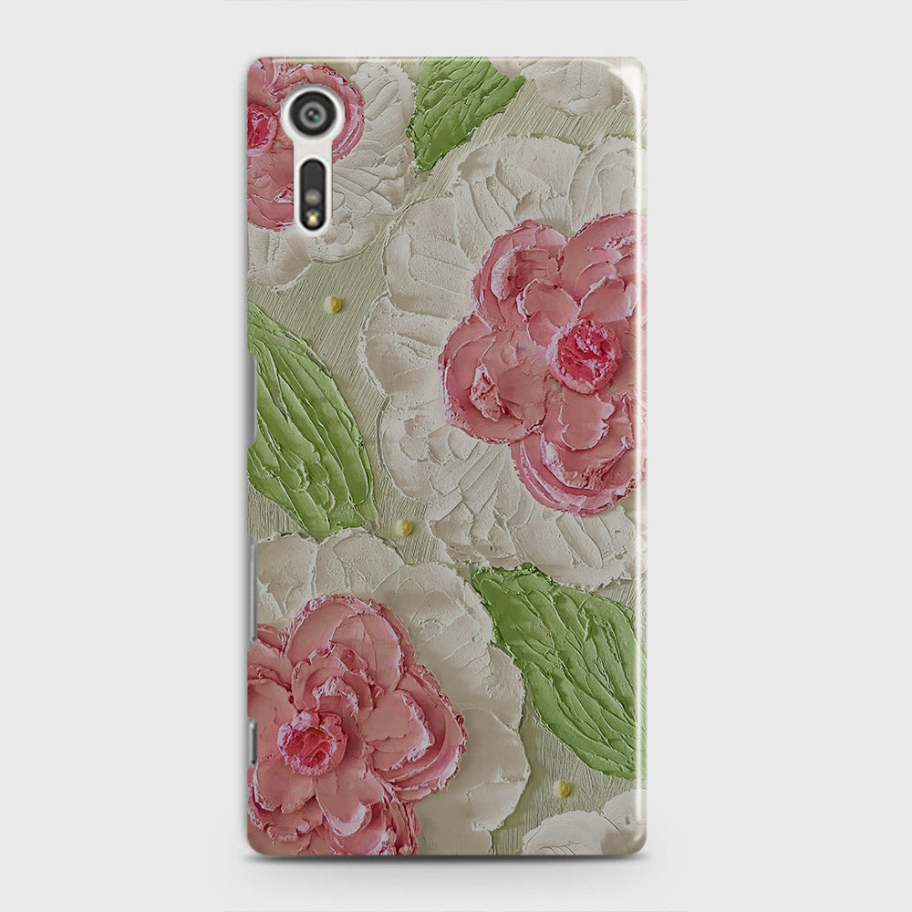 Sony Xperia XZ / XZs Cover - Floral Series - Design 13 - Green - Matte Finish - Snap On Hard Case with LifeTime Colors Guarantee