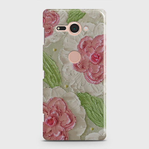 Sony Xperia XZ2 Compact Cover - Floral Series - Design 13 - Green - Matte Finish - Snap On Hard Case with LifeTime Colors Guarantee